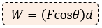 fórmula escalar del trabajo