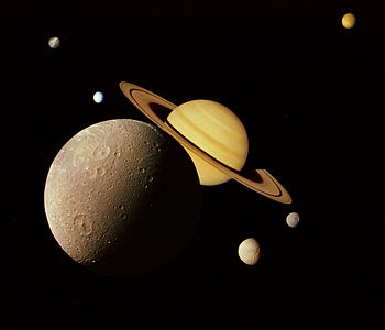 Saturno y sus lunas