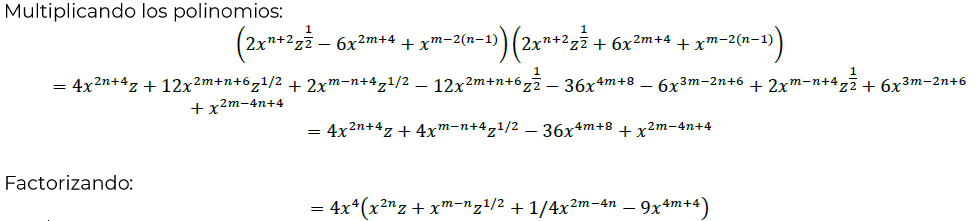 Respuesta problema 31 de álgebra